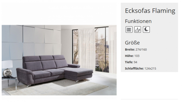 Sleeper sofa upholstered multifunctional living room corner sofa textile seating suite