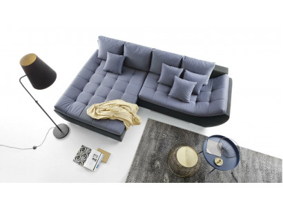 Modern design sofas couch furniture fabric L-shaped living room corner sofa