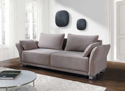 3-seater sofa couch textile upholstery fabric set sleep sofa bed function new