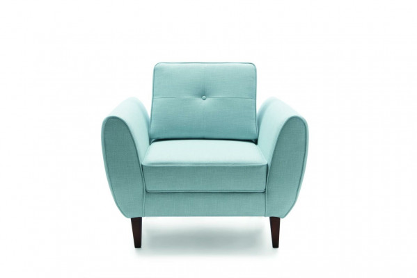 Design Chesterfield Fabric Couch Armchair 1-Seater Upholstered Sofas Lounge Club