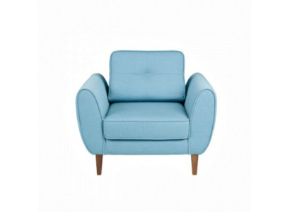 Single-seat design upholstered couch for law office, doctor practice, waiting room furniture, sofa.