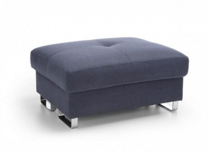 XXL footstool club lounge pouf leather textile ottoman designer pouf new