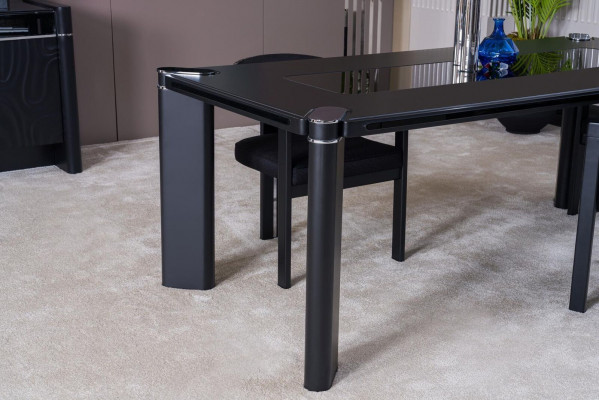 Dining Room Set 6x Chairs Dining Table Dining Room Designer Wood Chair Set New