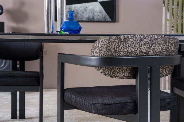 Dining Room Set 6x Chairs Dining Table Dining Room Designer Wood Chair Set New