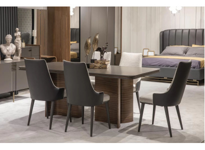 Dining Room Set Luxury 6x Chairs Dining Table Dining Group Set Armchairs Modern