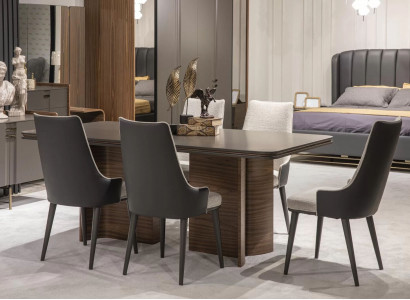 Dining Room Set Luxury 6x Chairs Dining Table Dining Group Set Armchairs Modern