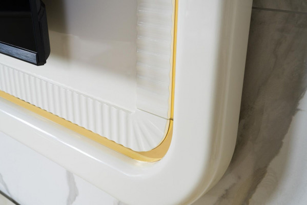 Luxury living room wall unit RTV TV frame lowboard TV stand white living room furniture new