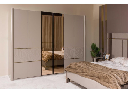 Wardrobe Closet Luxury Bedroom Wardrobes Furniture Taupe Wood