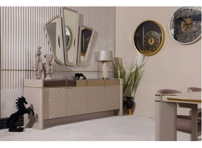 Sideboard Buffet Luxury Set Dresser Wood Dressers Modern 225cm