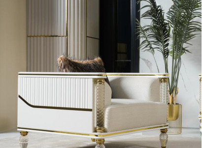 Design Suite Luxury Armchair Relax Textile White Armchair Relax Armchair Modern Luxury
