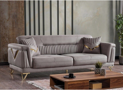Sofa Couch Upholstery 3-Seater Fabric Sofas Couches Living Room Luxury Sofa 3-Seater