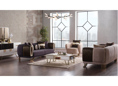 Prestigious 3+3+1 living room suite living room set two sofas and armchair new