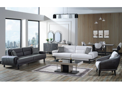 Sofa set 3+3+1 seater textile modern complete armchair sofa 3 seater luxury