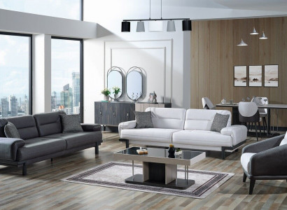 Sofa set 3+3+1 seater textile modern complete armchair sofa 3 seater luxury