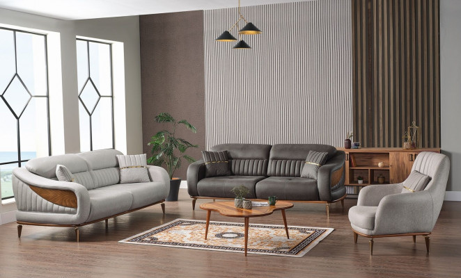 Sofa set 3+3+1 seater modern relax armchair modern style 3-piece luxury living room new
