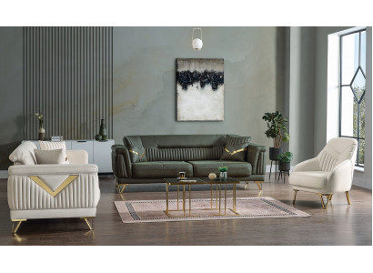 Modern Living Room Design Set Sofa Suite 3+3+1 Living Room Furniture Set