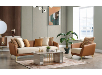 Sofa set 3+1 seater fabric wood sofa 3 seater modern armchair complete set