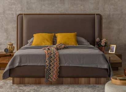 Modern bedroom set bed + 2x nightstands design furniture new 3 pieces.
