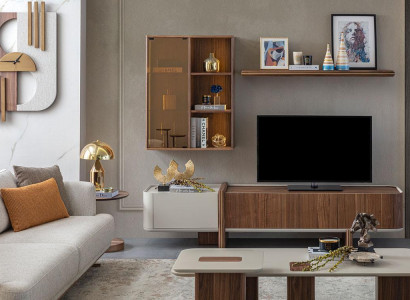 Wall unit designer living room furniture wall cabinet new wall shelf