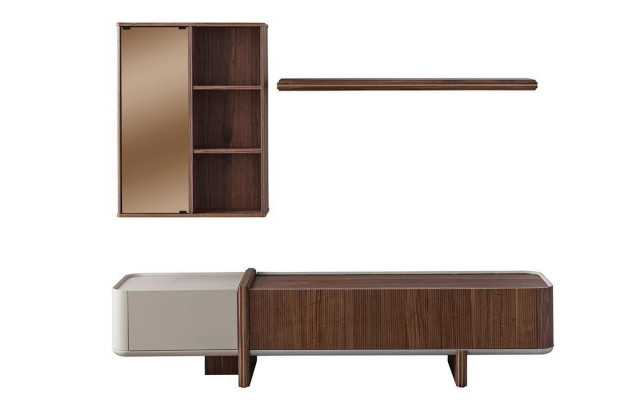 Wall unit designer living room furniture wall cabinet new wall shelf