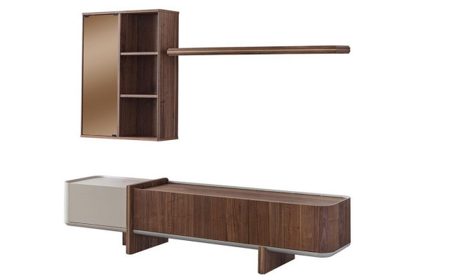 Wall unit designer living room furniture wall cabinet new wall shelf