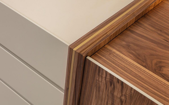 High Gloss Buffet Cabinet Furniture Wood Luxury Dresser Sideboard With Mirror Luxury New