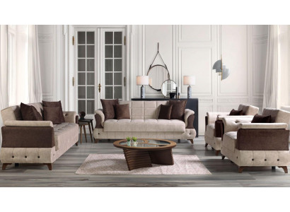 Modern sofa set armchair textile sofa luxury complete luxury 3+2+1+1 seater