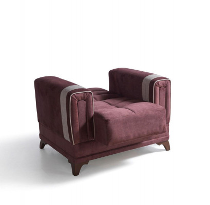 Design luxury armchair recliner textile pink lounge club modern