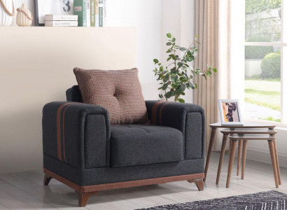 Design seating luxury armchair relax textile with stainless steel armchair relaxing armchair modern