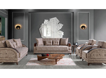 Sofa set 3+2+1+1 wood living room luxury sofa modern fabric complete modern new