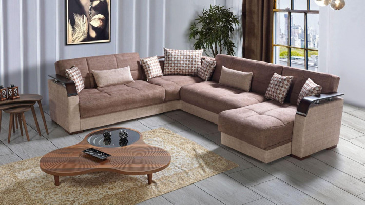 Corner sofa living area brown L-shape sofa living room corner sofas luxury corner suite