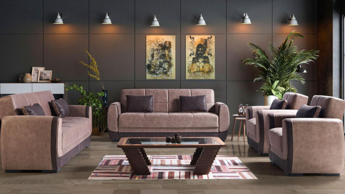 Modern sofa set armchair textile sofa luxury complete luxury 3+2+1+1 seater