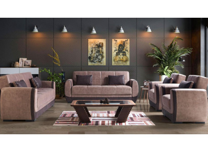 Modern sofa set armchair textile sofa luxury complete luxury 3+2+1+1 seater