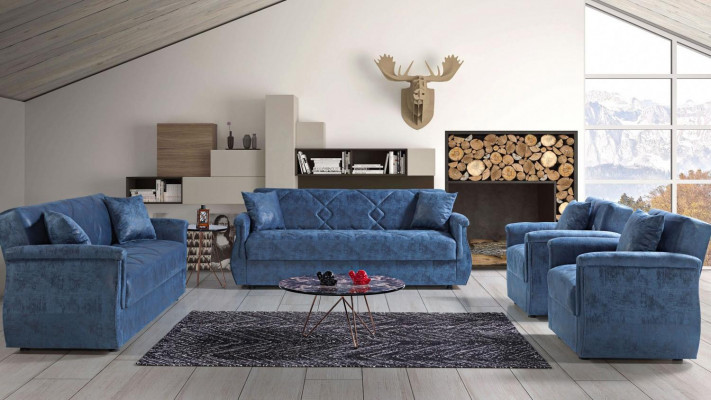 Sofa set 3+2+1+1 wood living room luxury sofa modern fabric complete EU