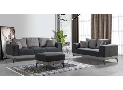 Sofa set 3+2 Ottoman Wood Living Room Luxury Sofa Modern Fabric Complete Sofas