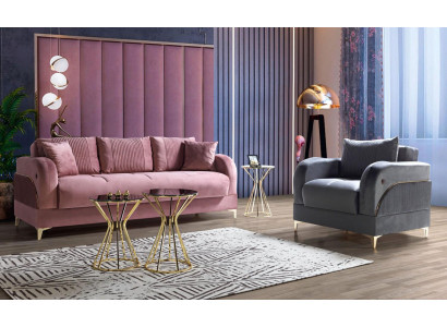 Sofa Set 3+1 Seater Modern Relax Armchair Style 2 Piece Luxury Living Room Furniture