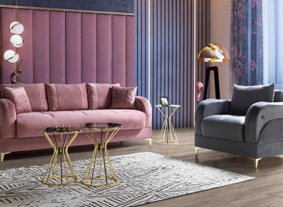 Sofa Set 3+1 Seater Modern Relax Armchair Style 2 Piece Luxury Living Room Furniture