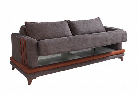 Sofa Set 3+1 Seater Textile Wood Sofa 3-Seater Modern Armchair Complete Set New EU