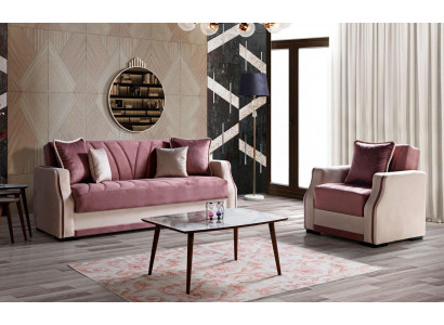 Sofa set 3+1 seater fabric wood sofa 3 seater modern armchair complete set new 3