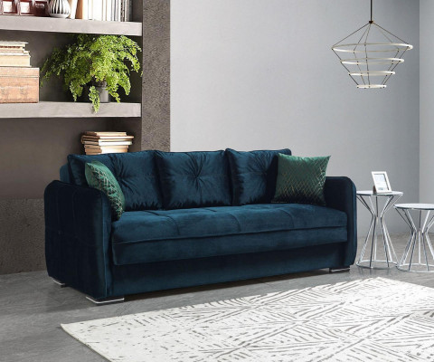 Living room sofa 3-seater design style furniture relax sofa 3-seater modern sofas blue new