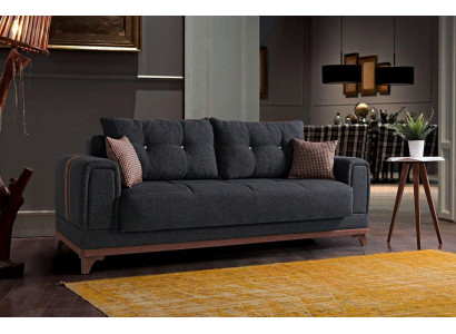 Luxury living room sofa 3-seater relax sofa modern 230 cm luxury black