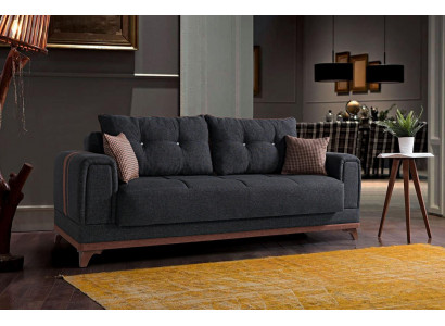 Luxury living room sofa 3-seater relax sofa modern 230 cm luxury black