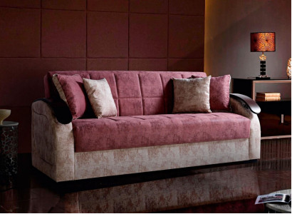 Pink Modern Sofa 3 Seater Relax Sofa Luxury 3-Seater Sofa Living Room New 3 Seater