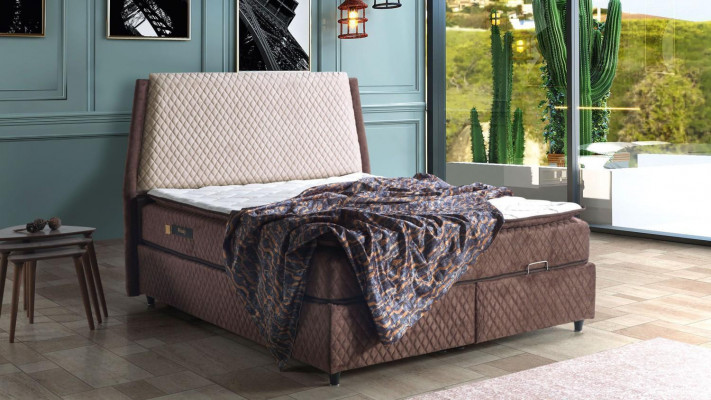 Bed Design Beds Luxury Beds Upholstered Bedroom Furniture Box Spring Brown