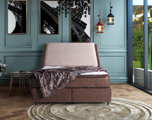 Bed Design Beds Luxury Beds Upholstered Bedroom Furniture Box Spring Brown