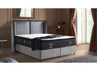 Bed Design Beds Luxury Box Spring Upholstery Bedroom Furniture New Modern Silver