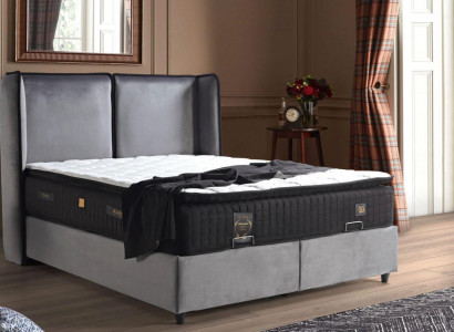 Bed Design Beds Luxury Box Spring Upholstery Bedroom Furniture New Modern Silver