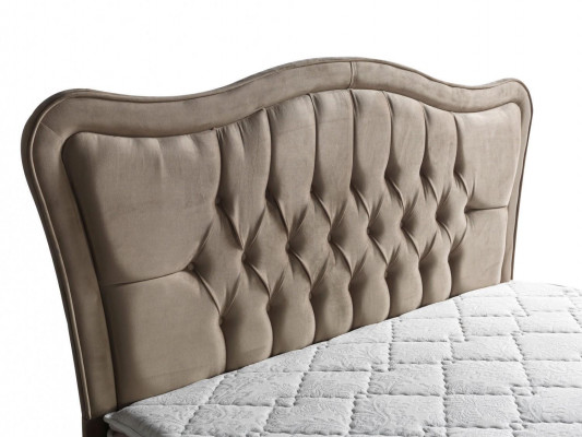 Bed Design Luxury Upholstered Bedroom Furniture Modern Beige 160x200