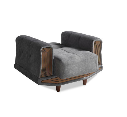 Sofa set 3+2+1+1 seater textile wood sofa 3-seater modern armchair complete set