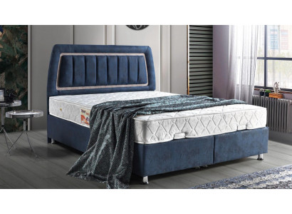 Bed Design Beds Luxury Bed Box Upholstered Bedroom Furniture Modern Blue